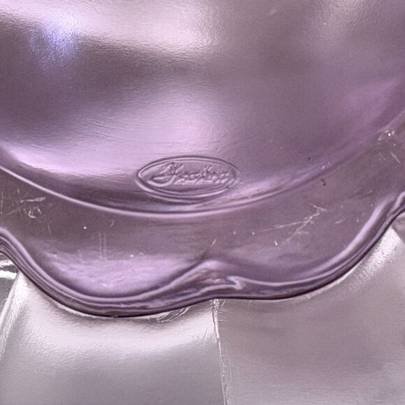 Fenton Vintage Neodymium Knobby Bulls Eye Candy Box Wisteria Covered Dish 9385WT - Picture 12 of 12